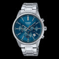 Men's blue dial chronograph watch stainless steel 41mm Nexorano